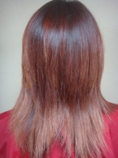 Before Hair Extensions, Back View