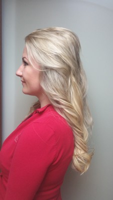 After Hair Extensions, Side View