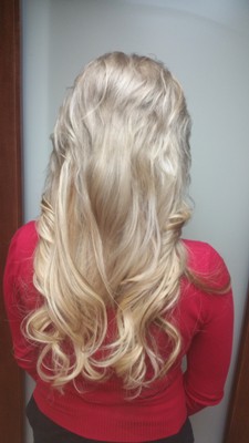 After Hair Extensions, Back View