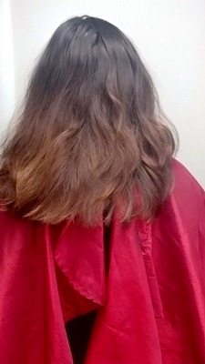 Before Hair Extensions, Back View