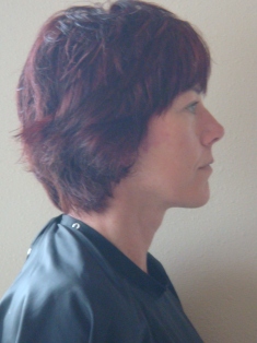 Before Hair Extensions, back view