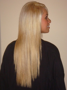 Before Hair Extensions, Front View