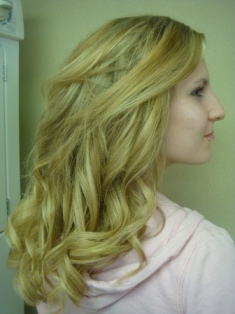 After Hair Extensions, Front View