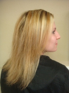 Before Hair Extensions, Front View
