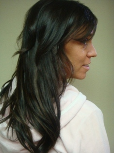 After Hair Extensions, Side View