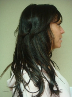 After Hair Extensions, Back View