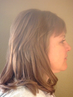 After Hair Extensions, Side View