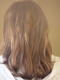 After Hair Extensions, Back View
