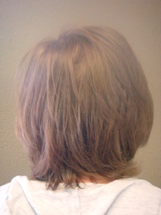Before Hair Extensions, Back View