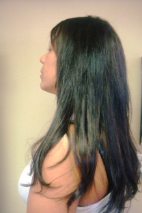 After Hair Extensions, Front View