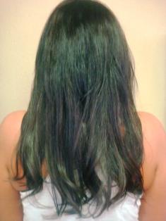 After Hair Extensions, Back View