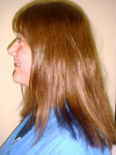 After Hair Extensions, Side View