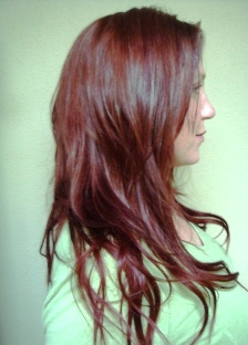 After Hair Extensions, Front View