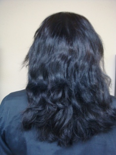 Before Hair Extensions, Back View
