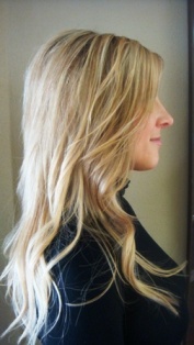 After Hair Extensions, Side View