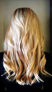 After Hair Extensions, Back View