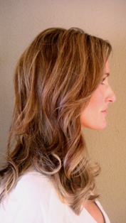 After Hair Extensions, Side View