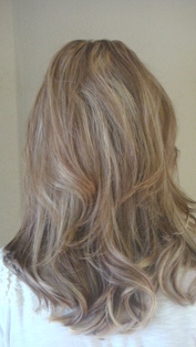 After Hair Extensions, Back View