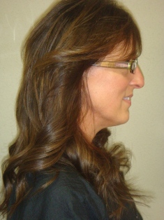 After Hair Extensions, Side View