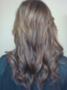 After Hair Extensions, Back View