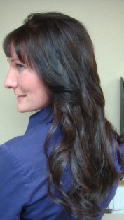 After Hair Extensions, Front View