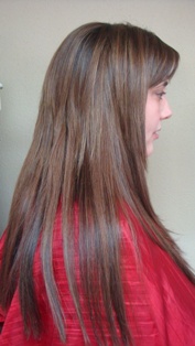 After Hair Extensions, Side View