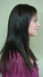 After Hair Extensions, Side View