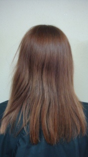 Before Hair Extensions, Back View