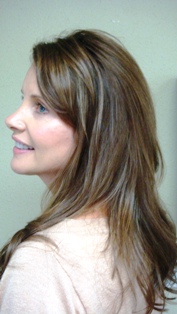 After Hair Extensions, Side View