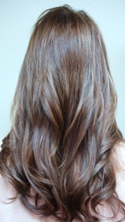 After Hair Extensions, Back View