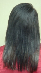 After Hair Extensions, Back View