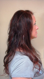 After Hair Extensions, Side View