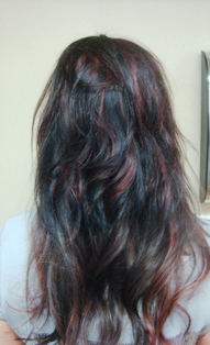 After Hair Extensions, Back View
