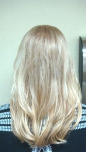 After Hair Extensions, Back View