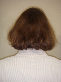 Before Hair Extensions, Back View