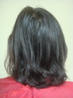 Before Hair Extensions, Back View