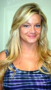 After Hair Extensions, front view