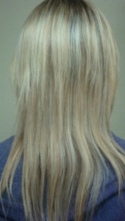 Before Hair Extensions, side view