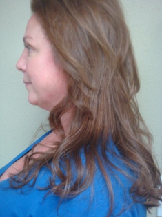 After Hair Extensions, Side View