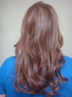After Hair Extensions, Back View