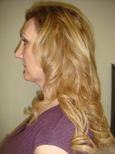 After Hair Extensions, Side View