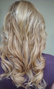 After Hair Extensions, Back View