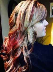After Hair Extensions, Front View