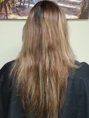 Before Hair Extensions, Back View