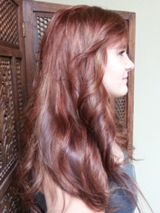 After Hair Extensions, Side View