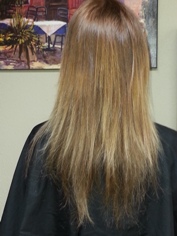 Before Hair Extensions, Back View