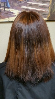 Before Hair Extensions, Back View