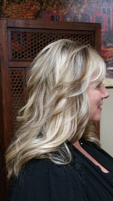 After Hair Extensions, Side View