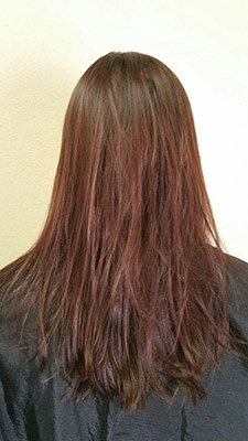 Before Hair Extensions, Back View