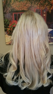 After Hair Extensions, Back View